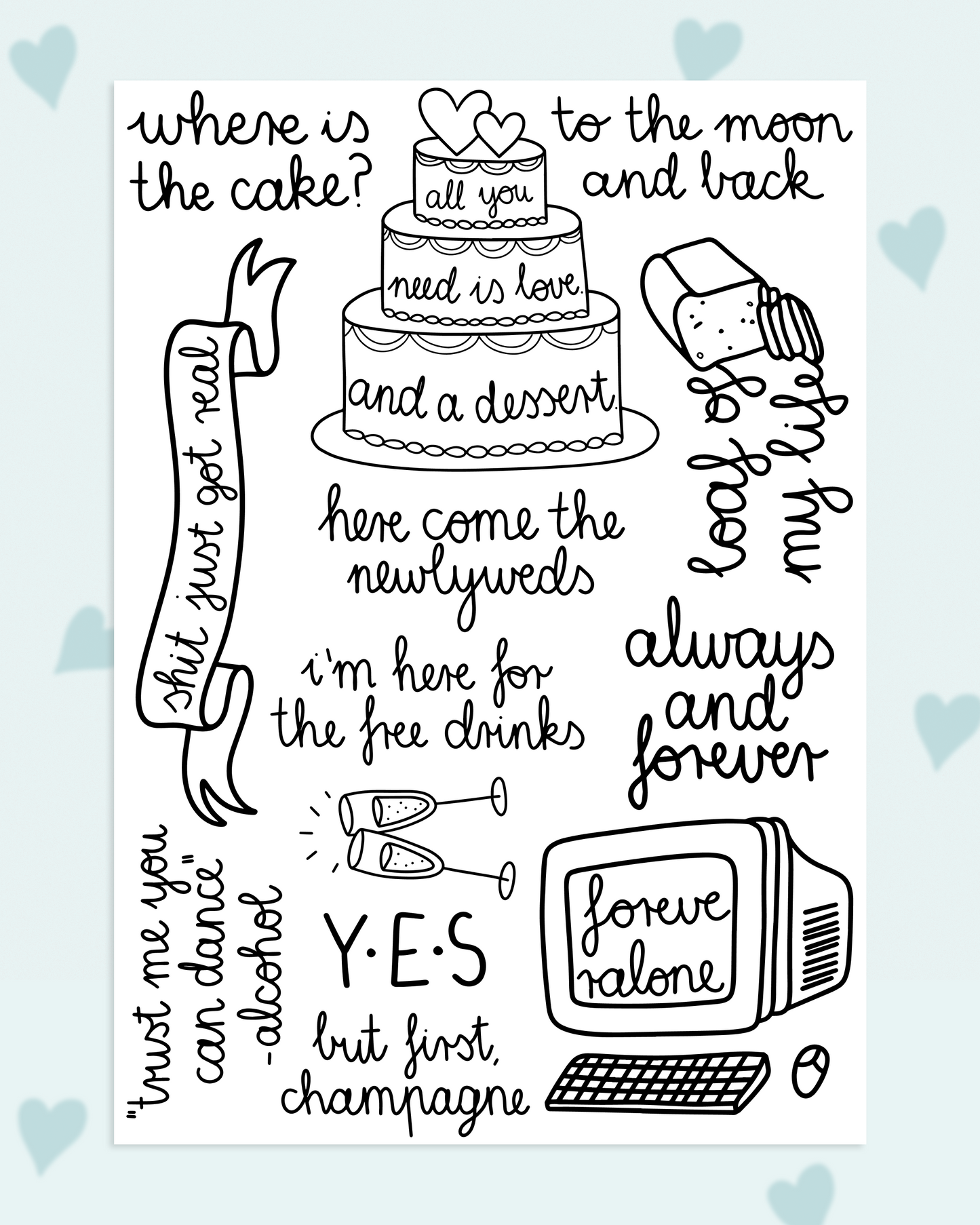 The one with the cake - wedding tattoos