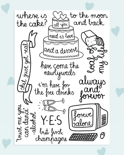 The one with the cake - wedding tattoos