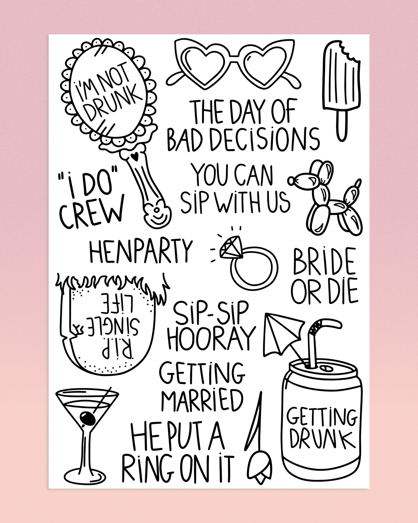 The one with the sipping- bachelorette tattoos